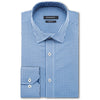 Bugatchi Men's Classic Blue Point Collar Regular Placket No Pocket Performance Shaped Fit