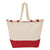 Logomark Red Canvas and Jute Tote