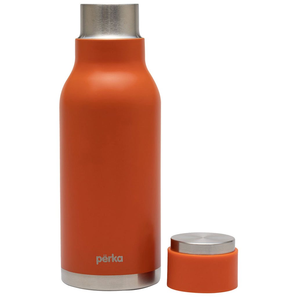 Perka Orange Lynx 18 oz. Double Wall, Stainless Steel Water Bottle