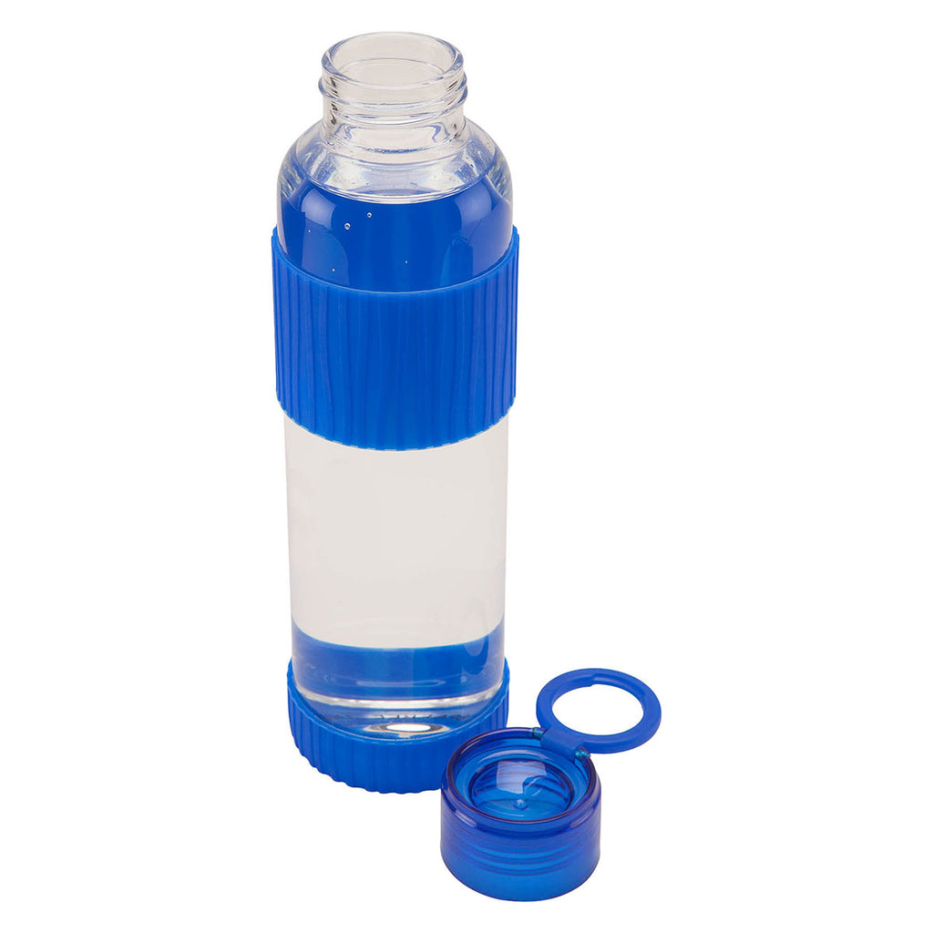 Sovrano Blue Krystal 18 oz. Glass Bottle