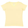LAT Women's Banana V-Neck Premium Jersey T-Shirt
