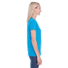 LAT Women's Cobalt V-Neck Premium Jersey T-Shirt
