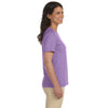 LAT Women's Lavender V-Neck Premium Jersey T-Shirt