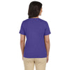 LAT Women's Vintage Purple V-Neck Premium Jersey T-Shirt