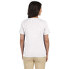 LAT Women's White V-Neck Premium Jersey T-Shirt