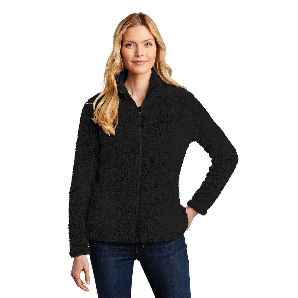 Port Authority Women's Black Cozy Fleece Jacket