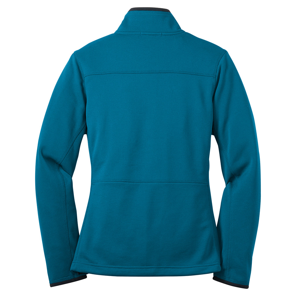 Port Authority Women's Blue Glacier Pique Fleece Jacket