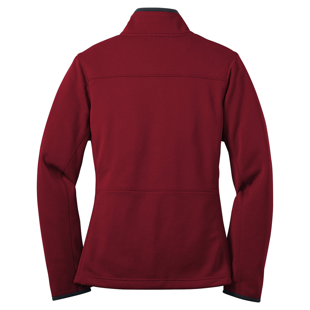 Port Authority Women's Garnet Red Pique Fleece Jacket