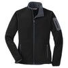 Port Authority Women's Black/Battleship Grey Enhanced Value Fleece Full-Zip Jacket