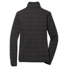 Port Authority Women's Black Heather Sweater Fleece Jacket