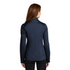 Port Authority Women's Dress Blue Navy Heather Diamond Fleece Full Zip Jacket