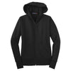 Sport-Tek Women's Black Full-Zip Hooded Fleece Jacket