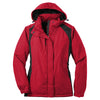 Port Authority Women's Rich Red/Black Barrier Jacket
