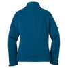 Port Authority Women's Poseidon Blue/Lime Green Traverse Soft Shell Jacket