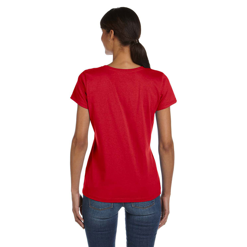 Fruit of the Loom Women's True Red 5 oz. HD Cotton T-Shirt