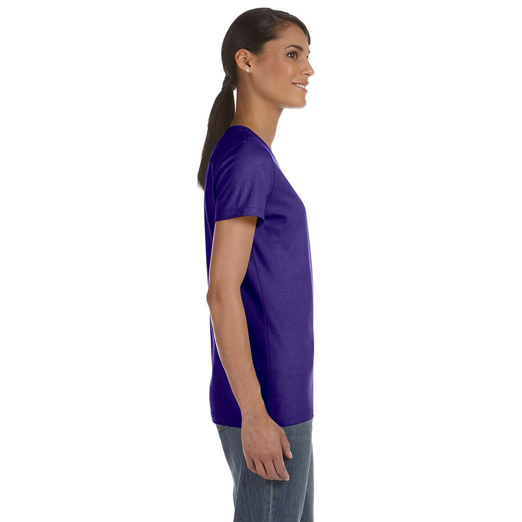 Fruit of the Loom Women's Purple 5 oz. HD Cotton T-Shirt