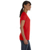 Fruit of the Loom Women's True Red 5 oz. HD Cotton V-Neck T-Shirt