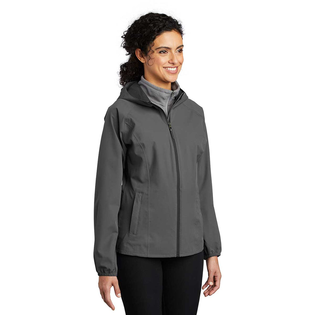 Port Authority Women's Graphite Grey Essential Rain Jacket