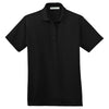 Port Authority Women's Black Poly-Bamboo Charcoal Blend Pique Polo