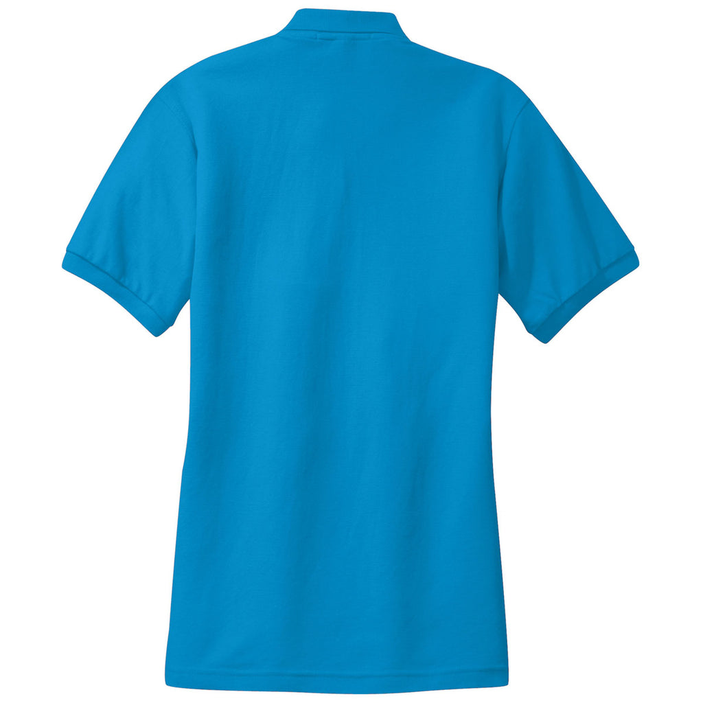 Port Authority Women's Turquoise Silk Touch Polo