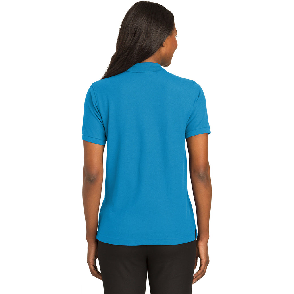 Port Authority Women's Turquoise Silk Touch Polo