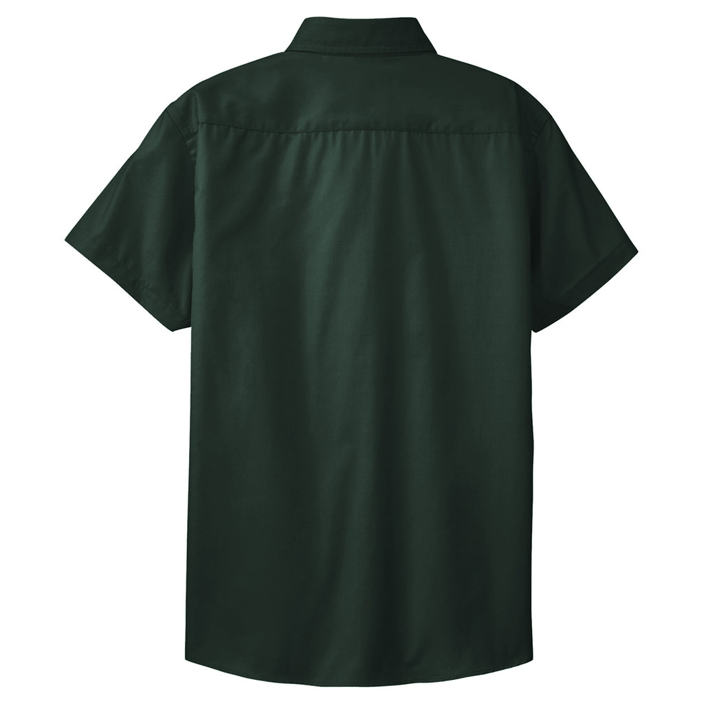 Port Authority Women's Dark Green/Navy Short Sleeve Easy Care Shirt