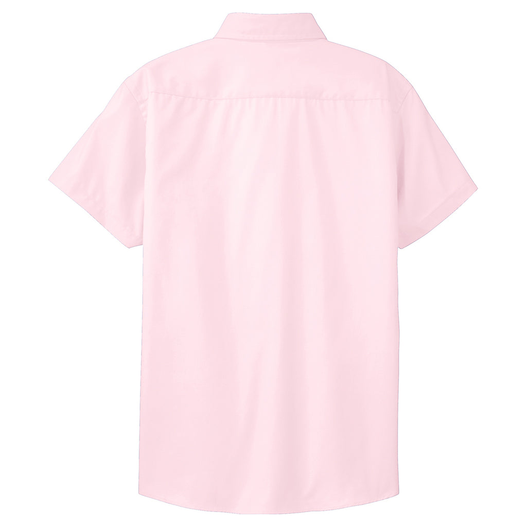 Port Authority Women's Light Pink Short Sleeve Easy Care Shirt