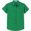 Port Authority Women's Court Green Short Sleeve Easy Care Shirt
