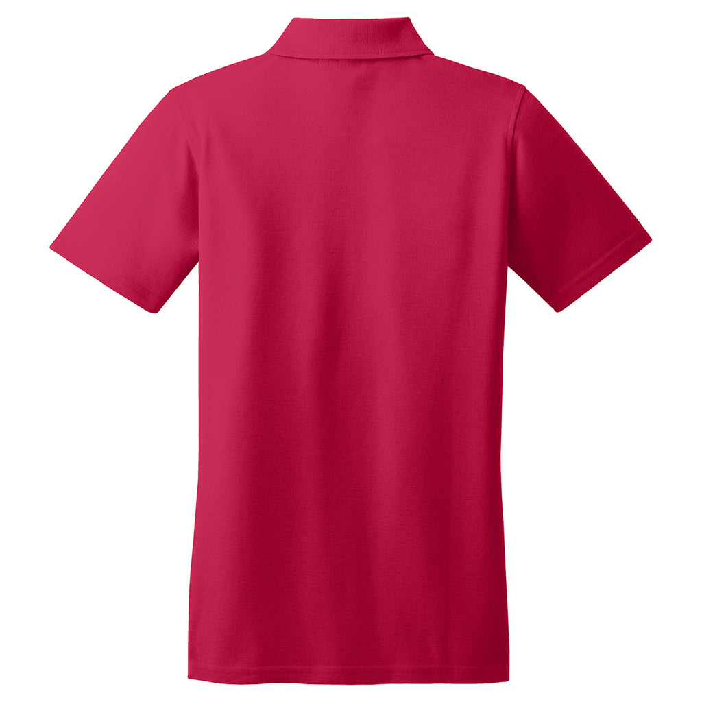 Port Authority Women's Red Stain-Resistant Polo