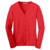 Port Authority Women's Scarlet Red Modern Stretch Cotton Cardigan