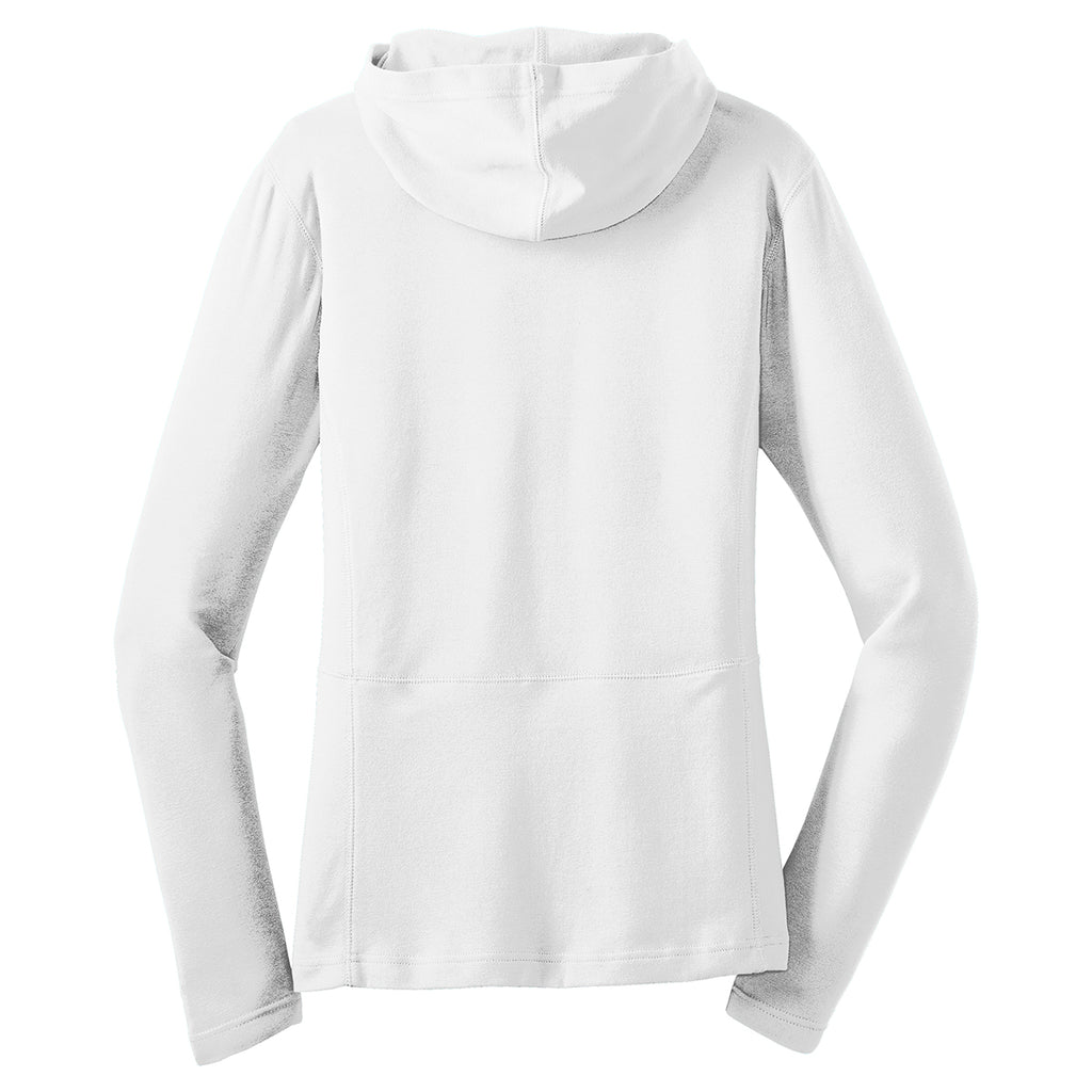Port Authority Women's White Modern Stretch Cotton Full-Zip Jacket