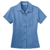 Port Authority Women's Blue Easy Care Camp Shirt