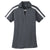 Port Authority Women's Steel Grey/White Silk Touch Performance Colorblock Stripe Polo