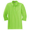 Port Authority Women's Lime Silk Touch 3/4-Sleeve Polo