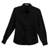Port Authority Women's Black Long Sleeve Easy Care, Soil Resistant Shirt
