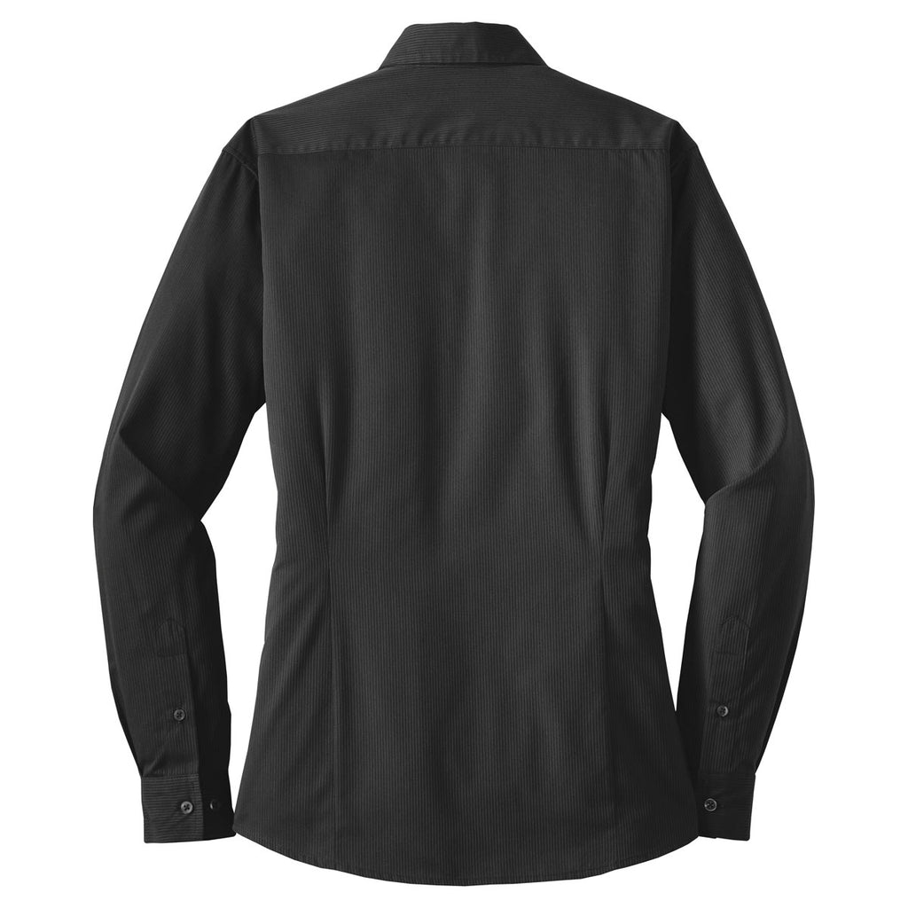 Port Authority Women's Dark Charcoal Tonal Pattern Easy Care Shirt