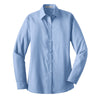 Port Authority Women's Light Blue L/S Value Poplin Shirt