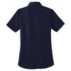 Port Authority Women's Navy S/S Value Poplin Shirt