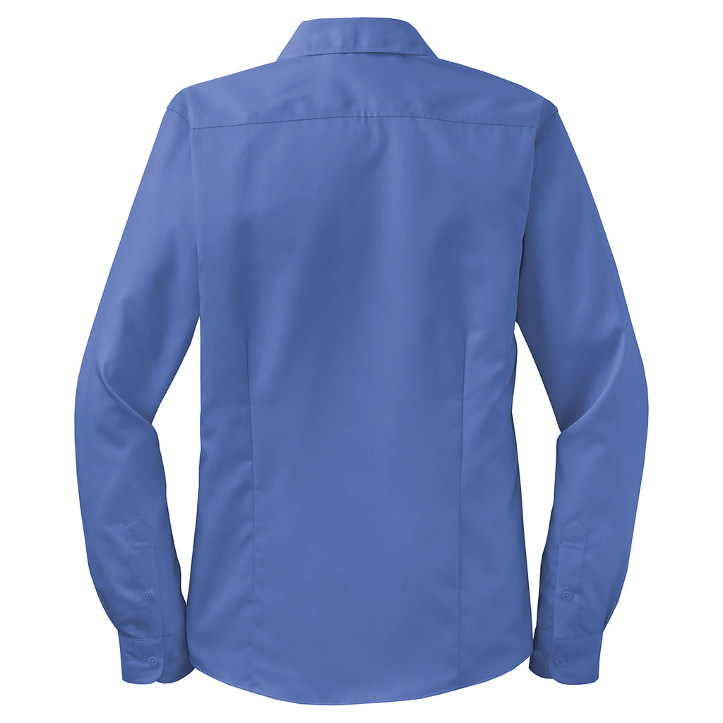 Port Authority Women's Ultramarine Blue Long Sleeve Non-Iron Twill Shirt