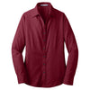 Port Authority Women's Red Oxide Crosshatch Easy Care Shirt