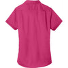 Port Authority Women's Pink Azalea Short Sleeve SuperPro Twill Shirt