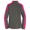 Port Authority Women's Grey Steel/Pink Azalea Active Colorblock Soft Shell Jacket