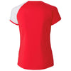 Cutter & Buck Women's Red Short Sleeve Presley V-Neck