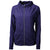 Cutter & Buck Women's College Purple Adapt Eco Knit Hybrid Recycled Full Zip Jacket