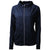 Cutter & Buck Women's Navy Blue Adapt Eco Knit Hybrid Recycled Full Zip Jacket