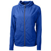 Cutter & Buck Women's Tour Blue Adapt Eco Knit Hybrid Recycled Full Zip Jacket