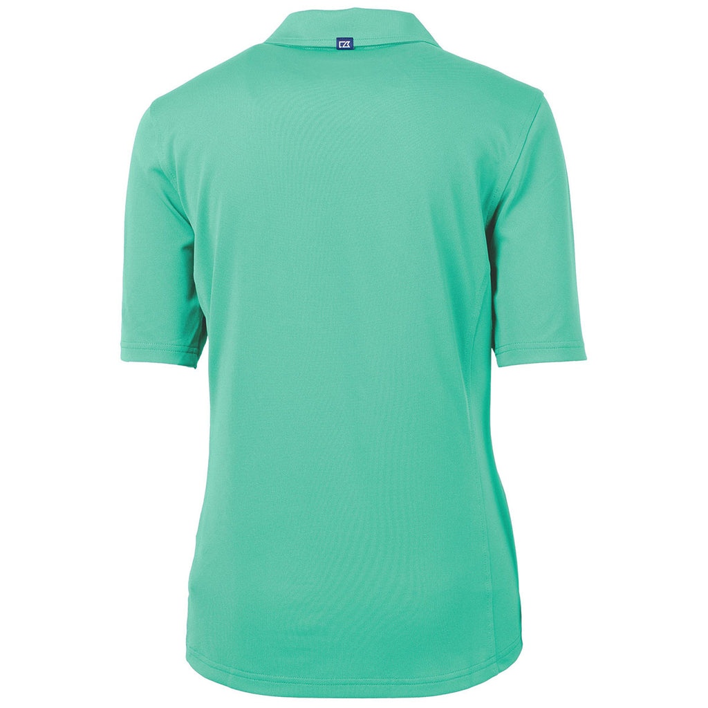 Cutter & Buck Women's Fresh Mint Virtue Eco Pique Recycled Polo
