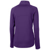 Cutter & Buck Women's College Purple Adapt Eco Knit Recycled Half Zip Pullover