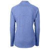 Cutter & Buck Women's Tour Blue Heather Adapt Eco Knit Heather Recycled Full Zip