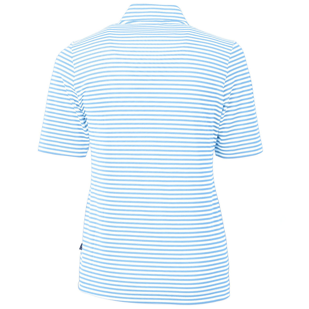 Cutter & Buck Women's Atlas Virtue Eco Pique Stripped Recycled Polo